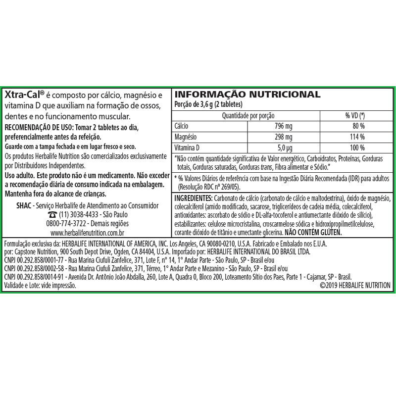 
                      
                        Xtra-Cal  - 96g (CÁLCIO) - Herbalife
                      
                    