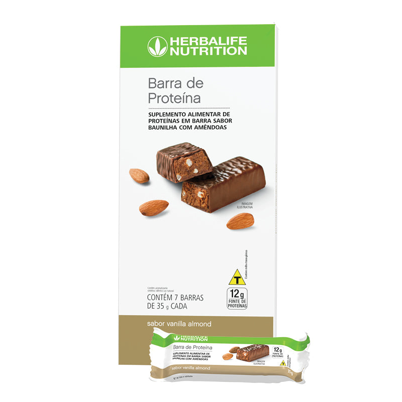 
                      
                        Barras de Proteína Vanilla Almond - Herbalife - 7 Barras por Caixa - 245g
                      
                    